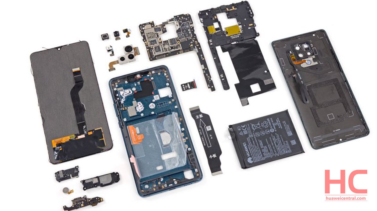 Huawei Mate 20 X 5G teardown shows uneasy repairs of display and other ...
