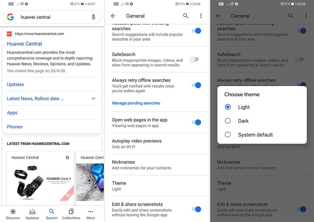 How to activate Dark Mode on Google app, rolling out officially