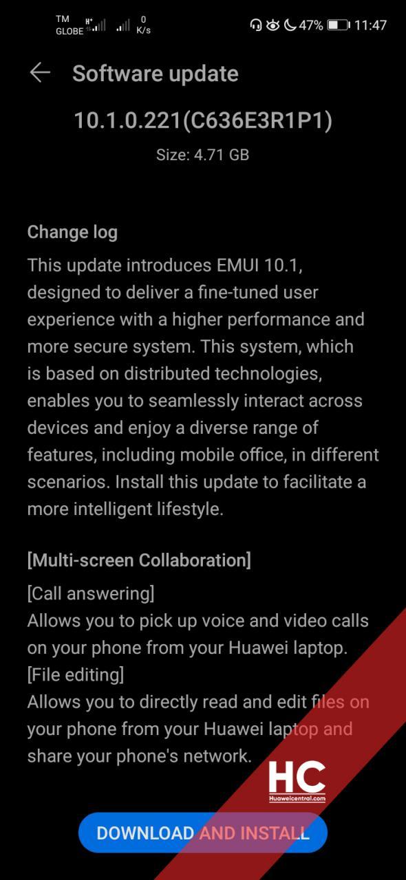 Huawei Nova 5T EMUI 10.1