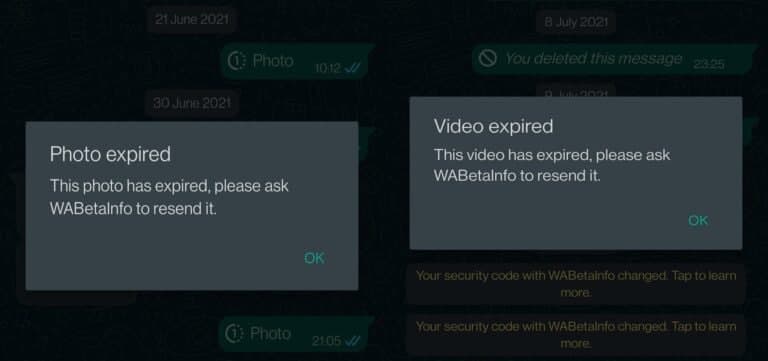 WhatsApp Expired View Feature