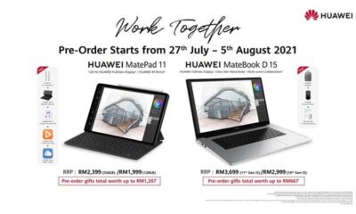 Huawei MatePad 11 and MateBook D 15 pre-orders Malaysia