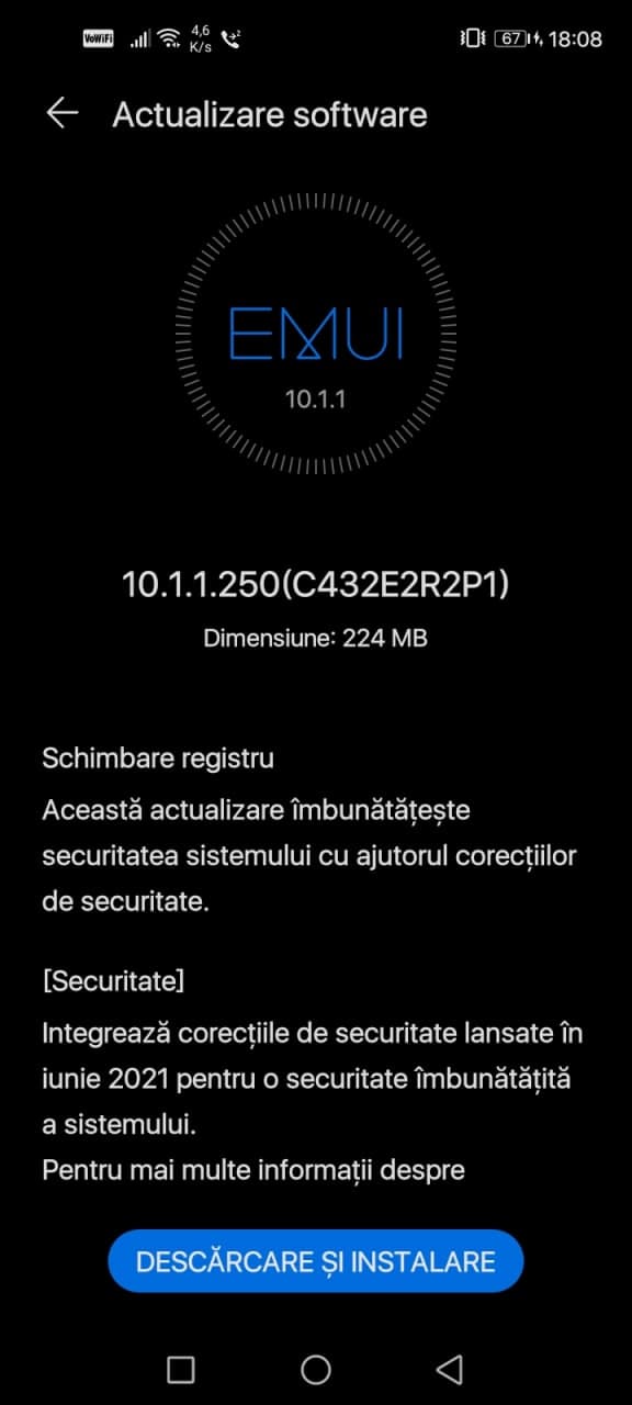 Huawei P40 lite 5G software update
