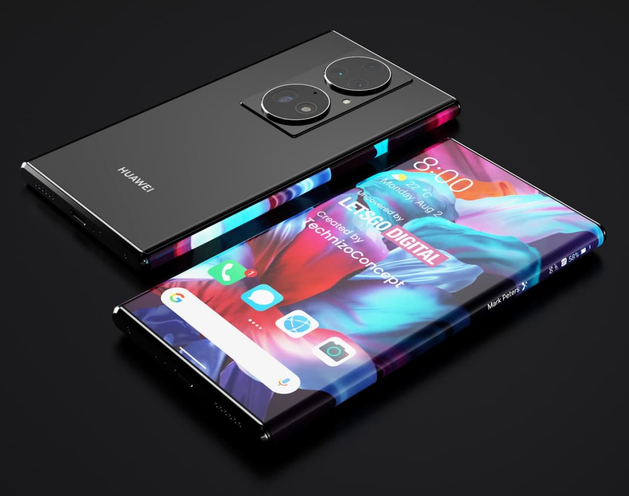 Huawei Super curved display phone