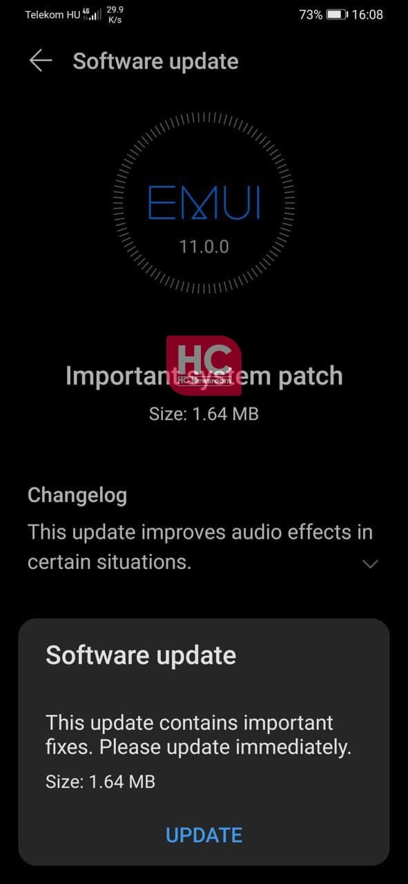Huawei P30 Pro Important patch