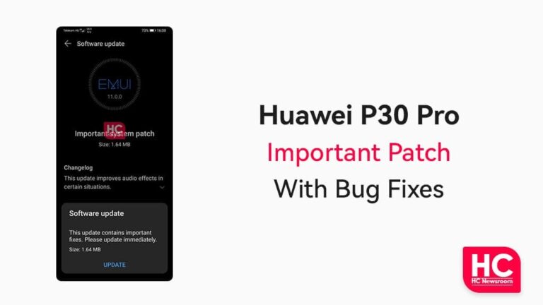 Huawei P30 Pro IMportant patch
