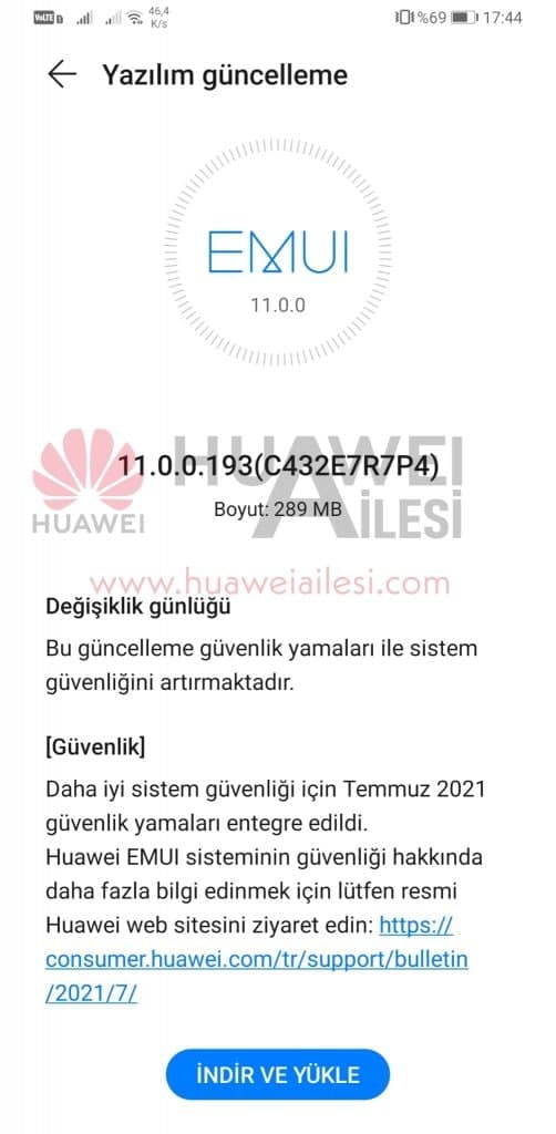 Huawei Mate 30 Pro July 2021 update