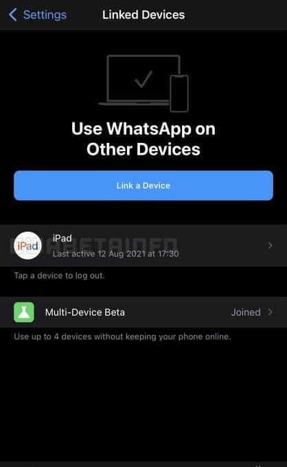 WhatsApp multi-device 2.0