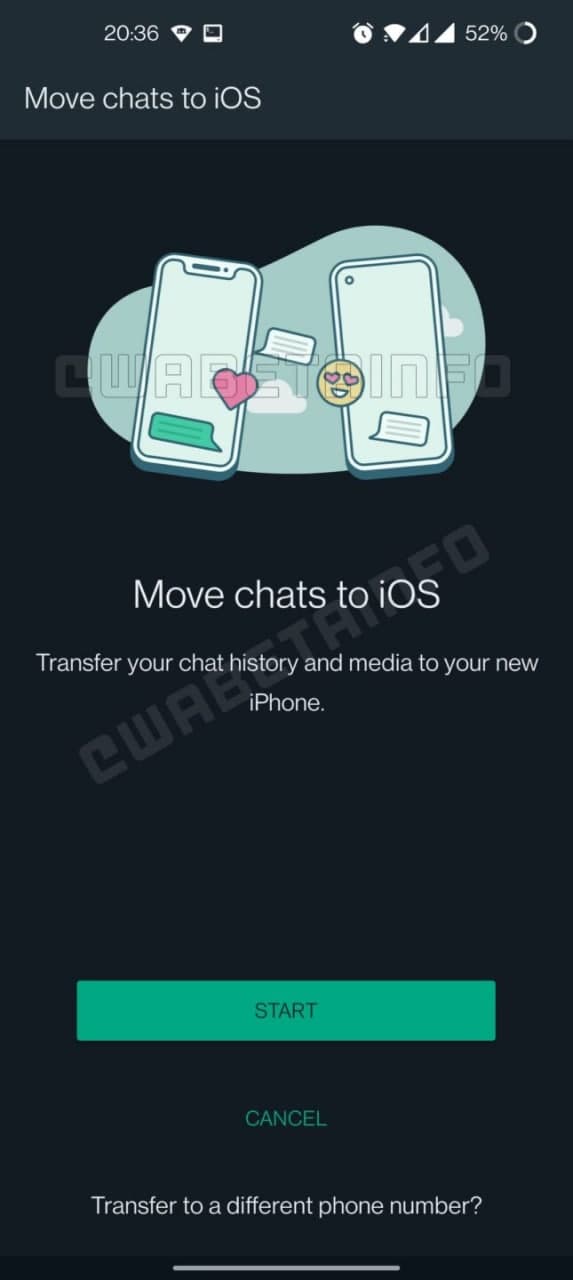 Android to iOS chat Migration