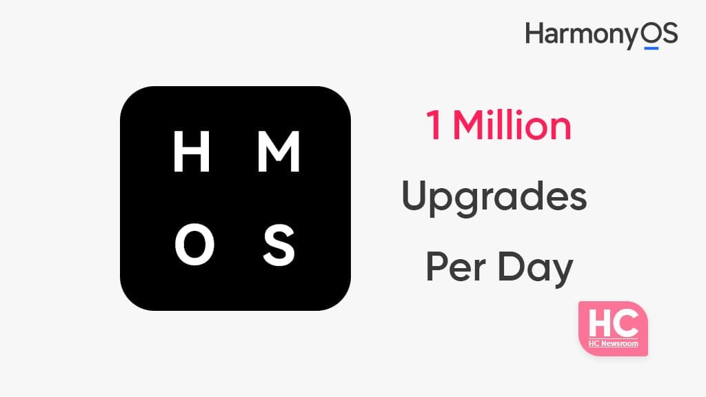 HarmonyOS 1 million upgrades a day