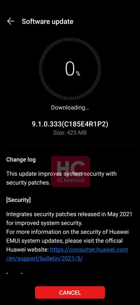 Huawei nova 3i May 2021 update