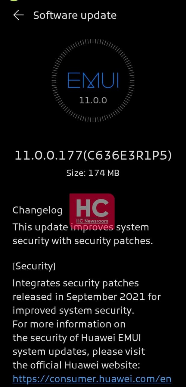 Huawei nova 5T September 2021 update