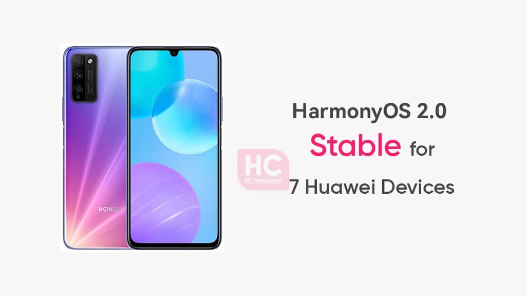 7 Devices Stable HarmonyOS 2.0