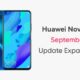 Huawei Nova 5T September 2021 update
