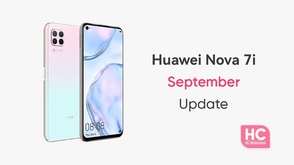 Huawei Nova 7i September 2021 update