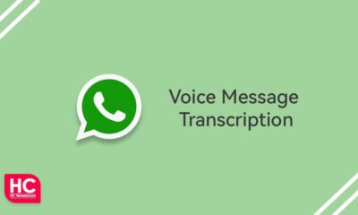 WhatsApp voice message transcriptions