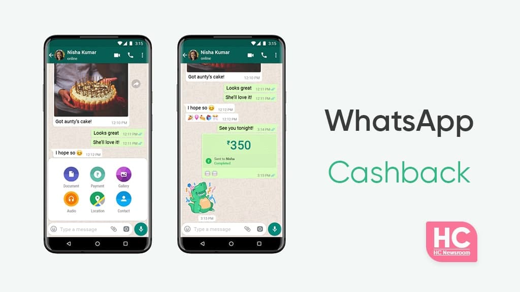 WhatsApp Cashback