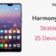 25 huawei devices stable HarmonyOS