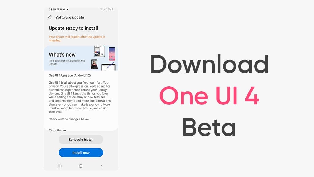 Samsung One UI 4 Beta