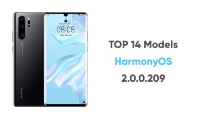 14 Huawei models HarmonyOS 2.0.0.209