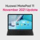Huawei MatePad 11 November update