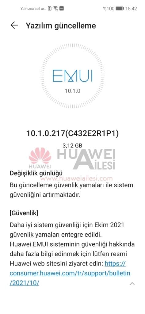 Huawei P40 Lite E October update