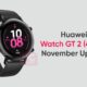 Huawei Watch GT 2 November 2021 update