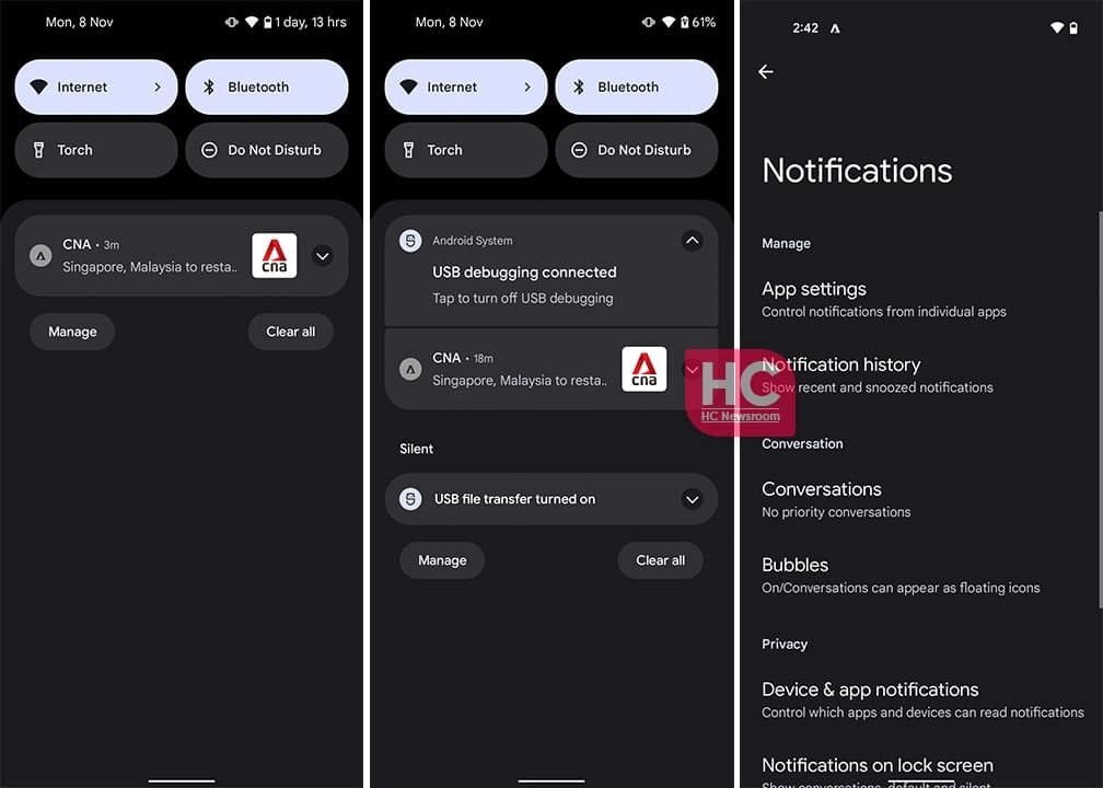 Android 12 Quick Settings