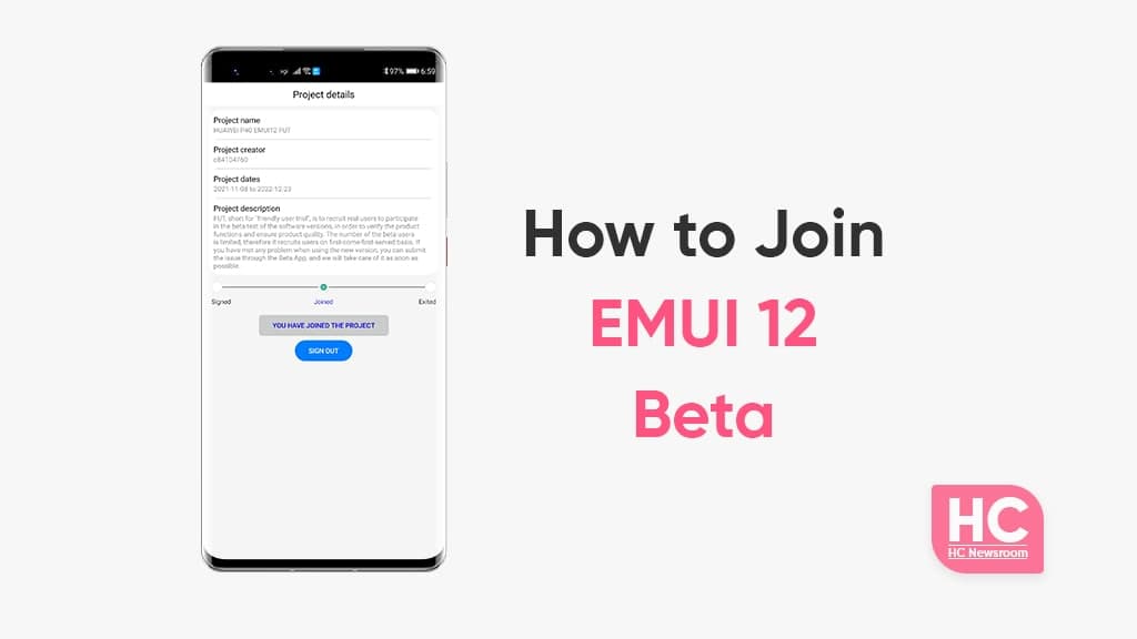 Join EMUI 12 beta
