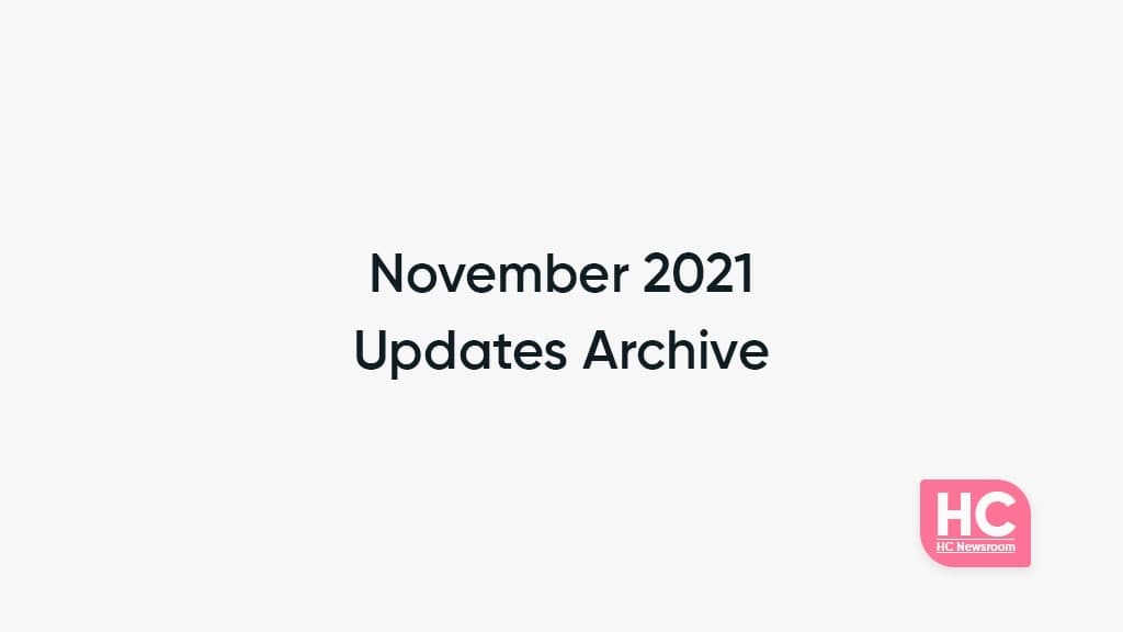 November 2021 EMUI updates List