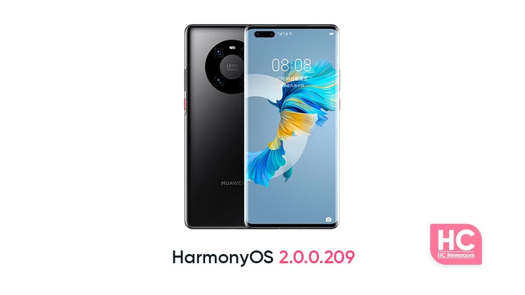 Huawei Mate 40 Pro HarmonyOS 2.0.0.209 update