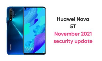 Huawei nova 5T November 2021 update