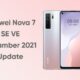 Huawei Nova 7 SE November 2021 update