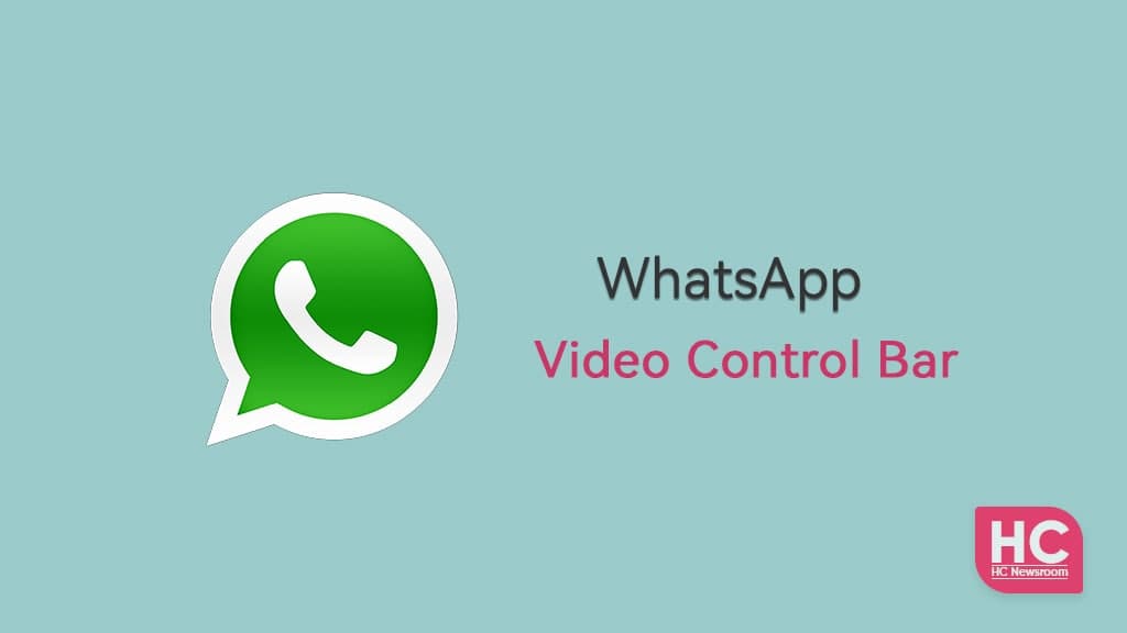 WhatsApp Video Control Bar