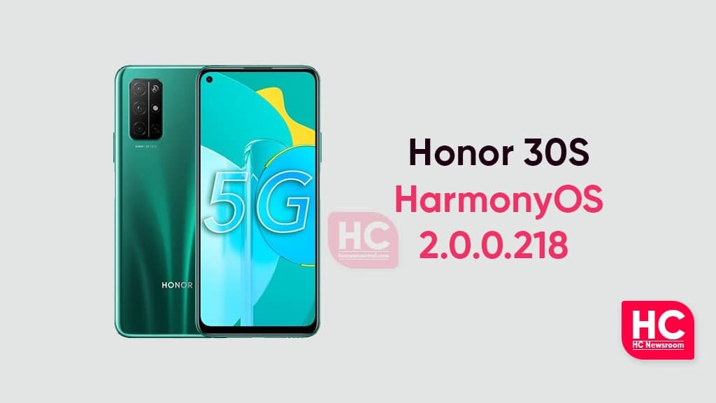 Honor 30s HarmonyOS update