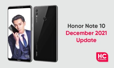 Honor Note 10 December 2021 update