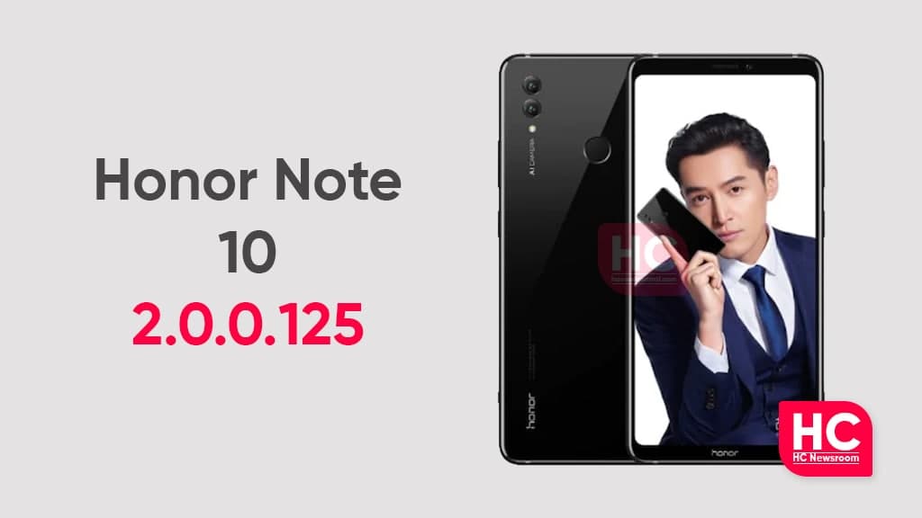 Honor Note 10 2.0.0.125 update