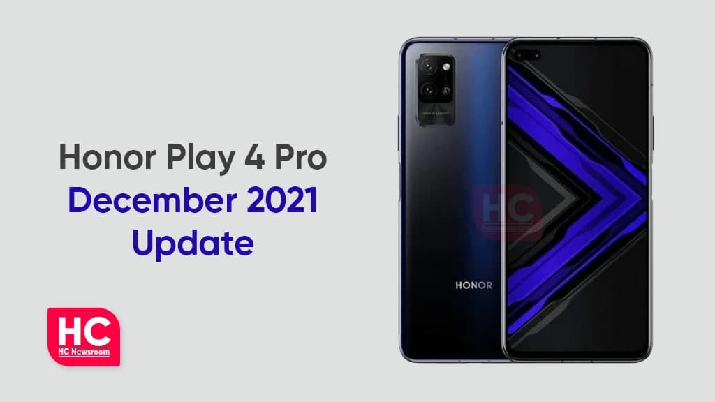 Honor Play 4 Pro December 2021 update
