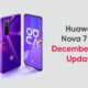Huawei Nova 7 December update