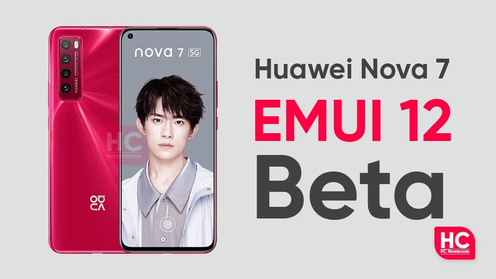 Huawei Nova 7 EMUI 12 beta