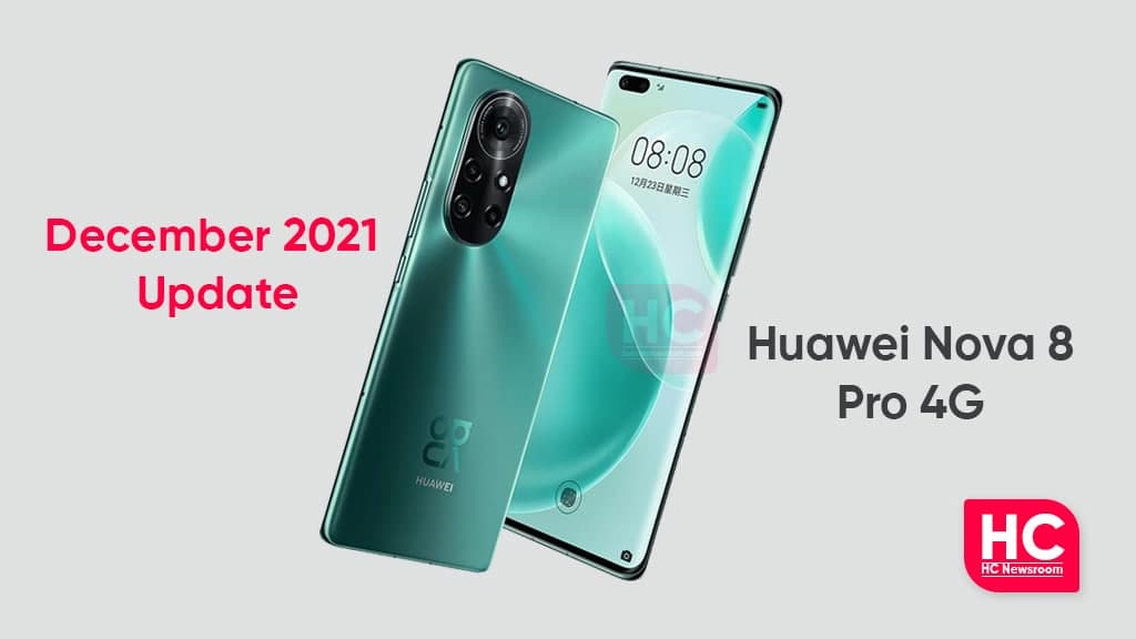 Huawei Nova 8 Pro December update