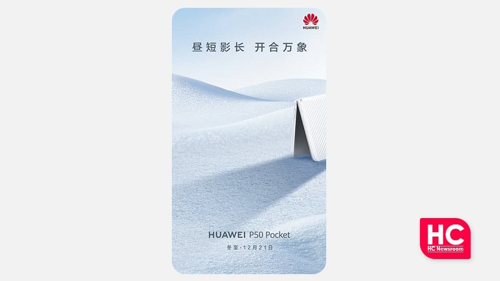Huawei P50 Pocket side view