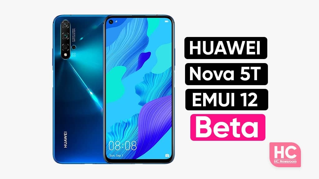 Huawei nova 5T emui 12 beta