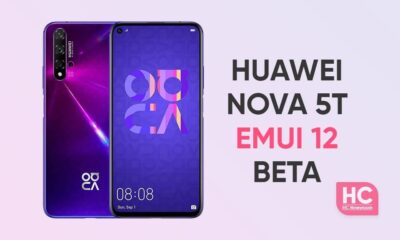 Huawei Nova 5T EMUI 12 beta