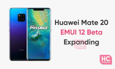 Huawei Mate 20 series EMUI 12 beta expanding