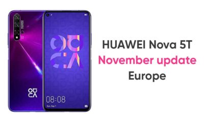 Huawei nova 5T November update Europe