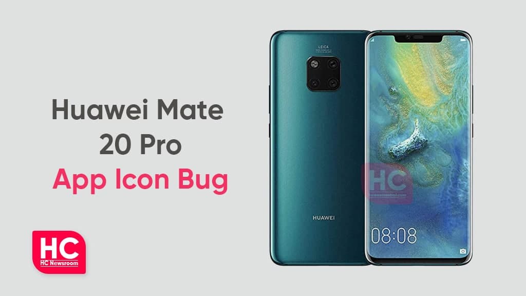 Huawei Mate 20 Pro app icon bug