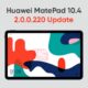 Huawei MatePad 2.0.0.220 update