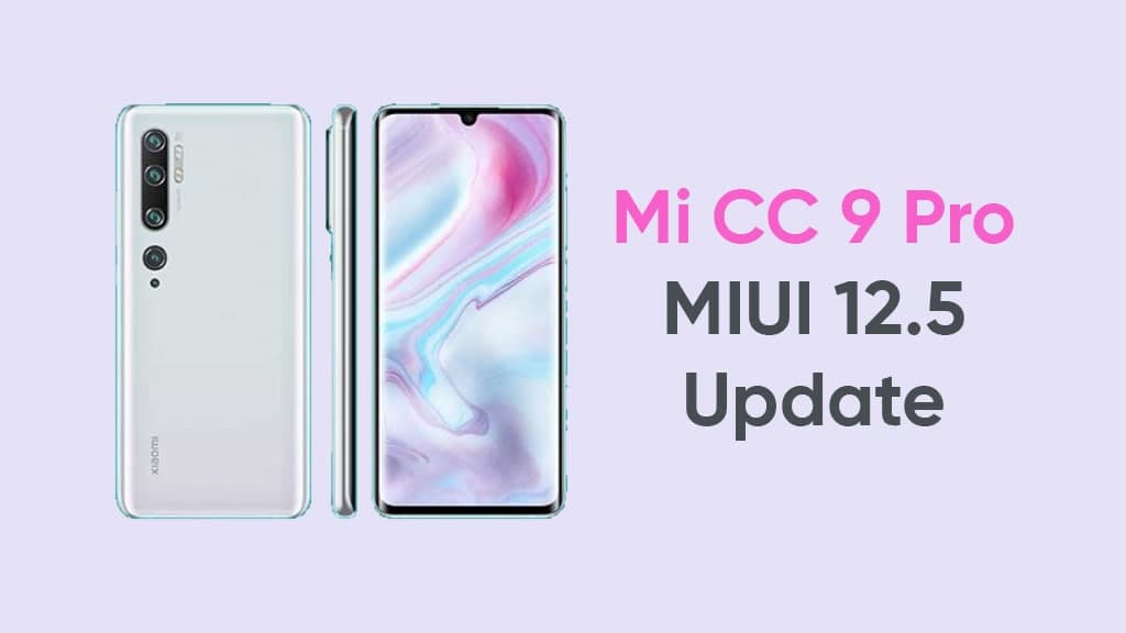 Mi CC 9 Pro MIUI 12.5 January 2022 Update