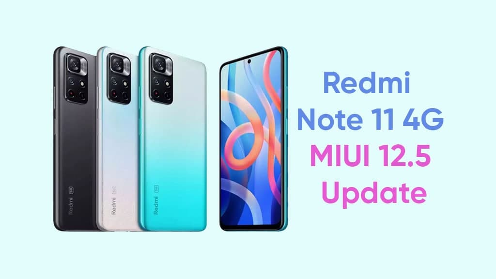 Redmi Note 11 4G MIUI 12.5 Update