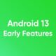 android 13 early features